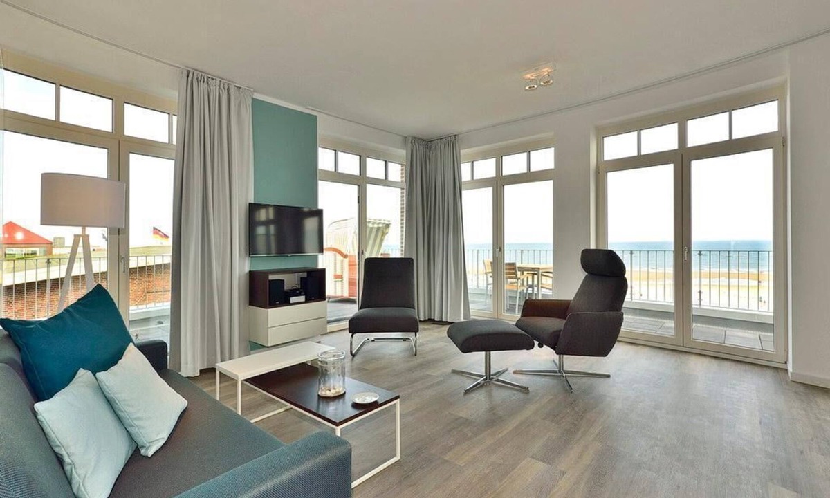 Wangerooge Apartment | Tolles Apartment an der Nordsee mit Direktem Meerblick, Balkon und Strandkorb!