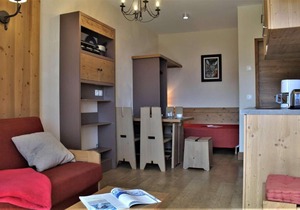 100m from ski slopes, 3rd floor, swimming pool, sauna, balcony, tv, ski locker, 30m², Risoul in Risoul