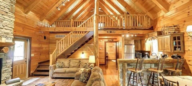 Almost Heaven cabin at Trickle Creek in Logan