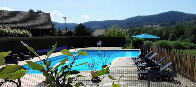 Cosy chalet with breathtaking views of the pond and valley in the Vosges mountains in Le Syndicat