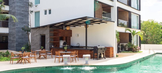 Luxury & Modern Apt in The Jungle Garden Pool 03A in Akumal