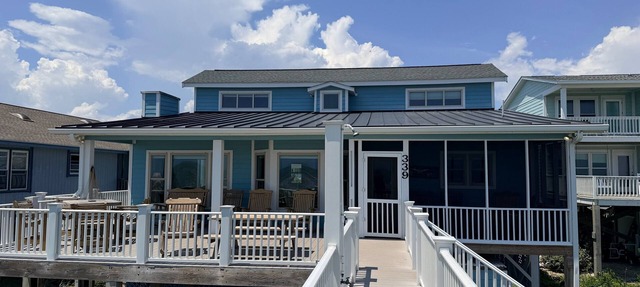 Oceanfront 4-bedroom home at Holden Beach, perfect for fun and relaxation. in Holden Beach