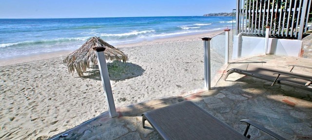 Oceanfront Cottage is on the sand in heart of Laguna Beach Village in Laguna Beach