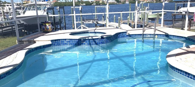 Waterfront Pool Home with Dock directly On Bal Harbor in Apollo Beach
