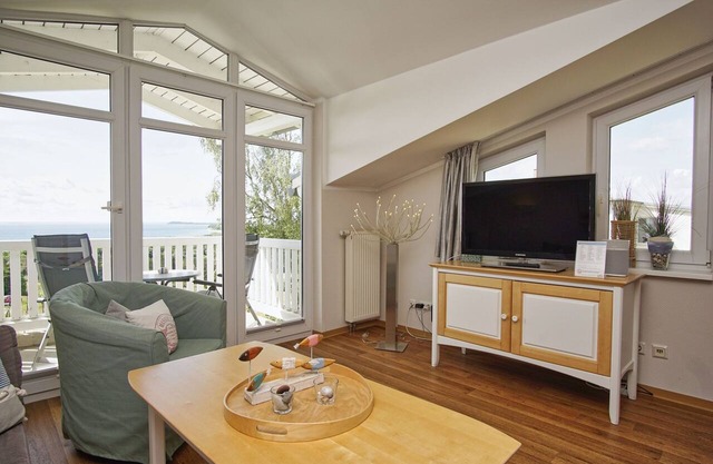 With sea view and balcony, use of swimming pool and sauna - Sea view apartment 29 in Göhren (Ostseebad)